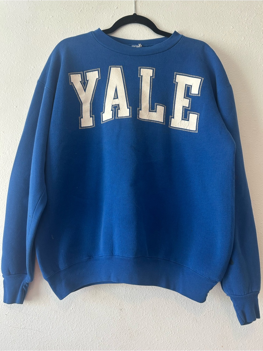 Blue YALE Crewneck Sweatshirt - Collegiate Pullover